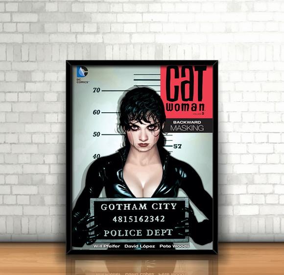 Quadro Mulher Gato Police Dept