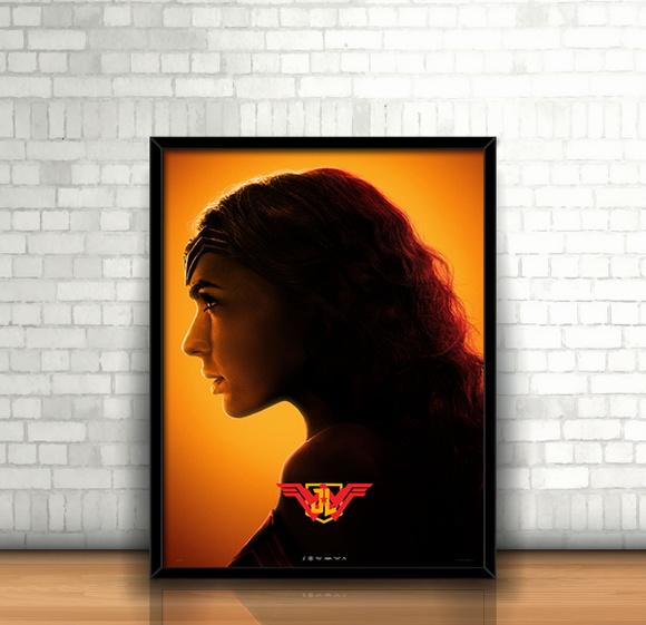 Quadro Mulher Maravilha / Liga da Justiça