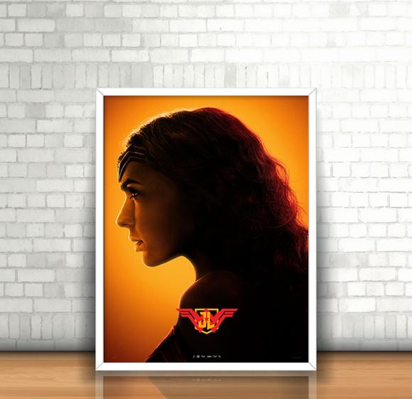 Quadro Mulher Maravilha / Liga da Justiça
