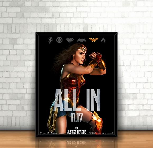 Quadro Mulher Maravilha / Liga da Justiça