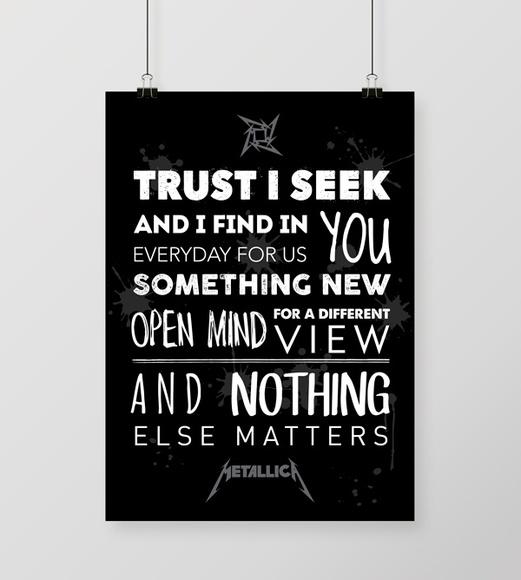 Quadro Nothing Else Matters / Metallica