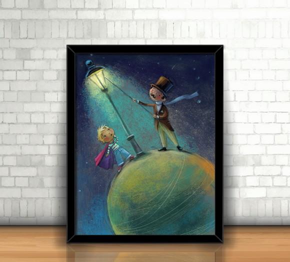 Quadro O Pequeno Príncipe