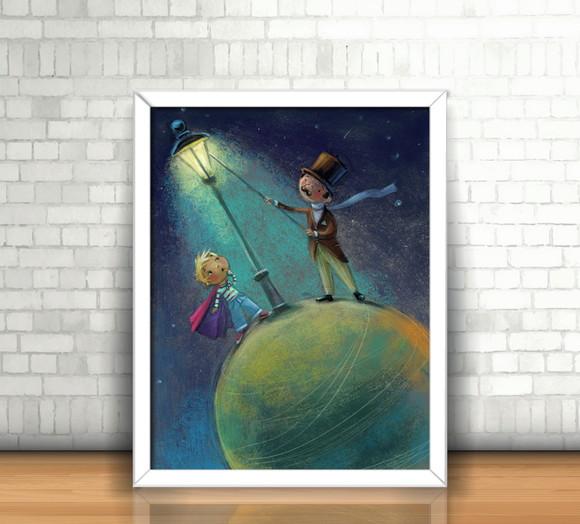 Quadro O Pequeno Príncipe