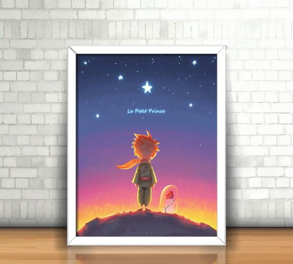 Quadro O Pequeno Príncipe