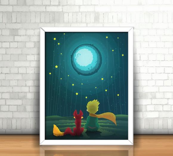 Quadro O Pequeno Príncipe