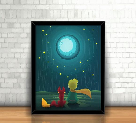 Quadro O Pequeno Príncipe