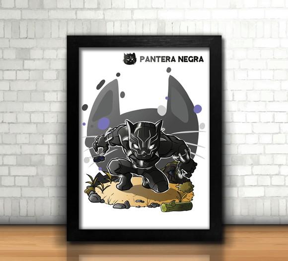 Quadro Pantera Negra