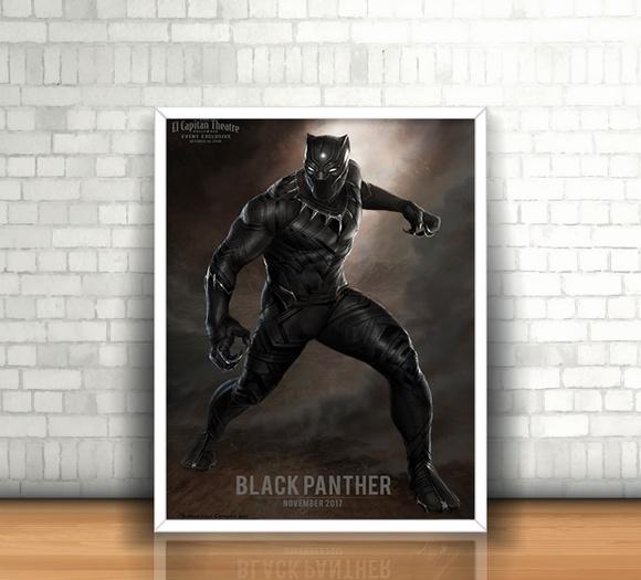 Quadro Pantera Negra