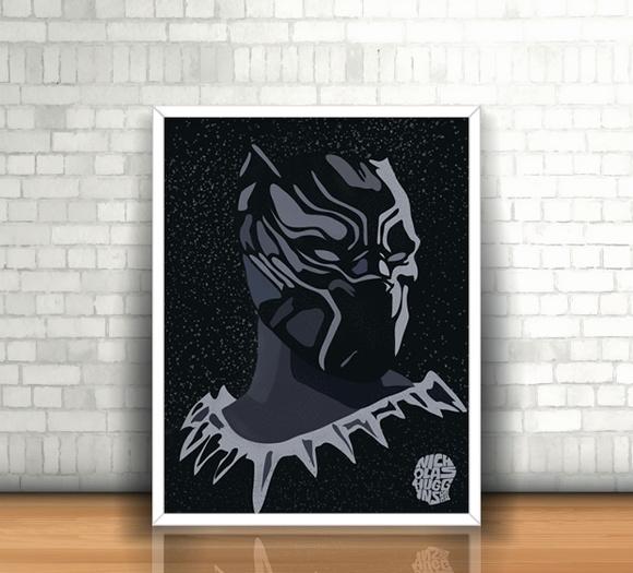 Quadro Pantera Negra