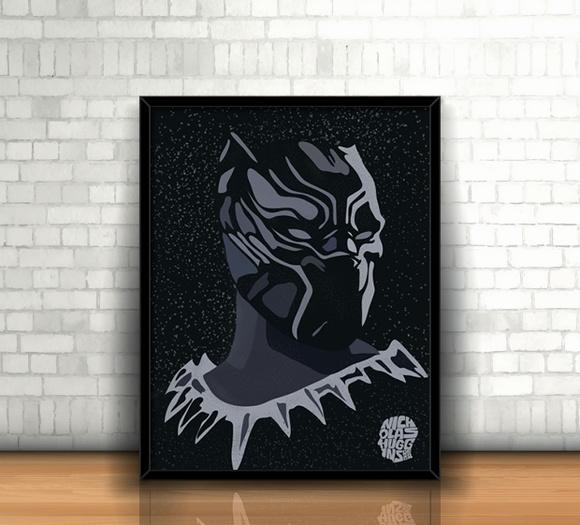 Quadro Pantera Negra