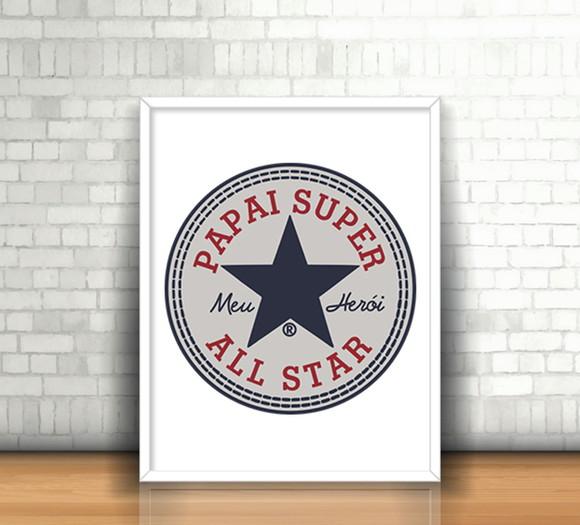 Quadro Papai Super All Star