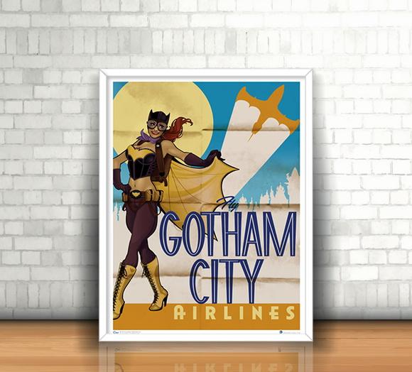 Quadro Retrô / Batgirl