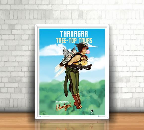 Quadro Retrô / Mulher Gavião