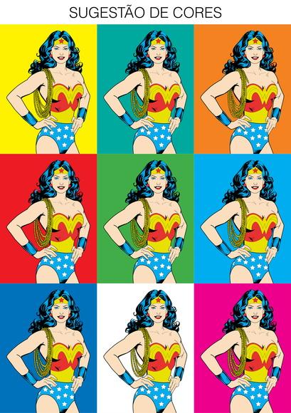 Quadro Retrô / Mulher-Maravilha