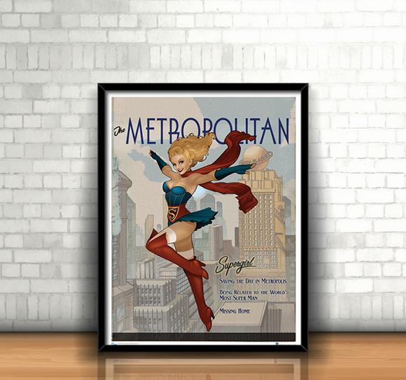 Quadro Retrô / Supergirl