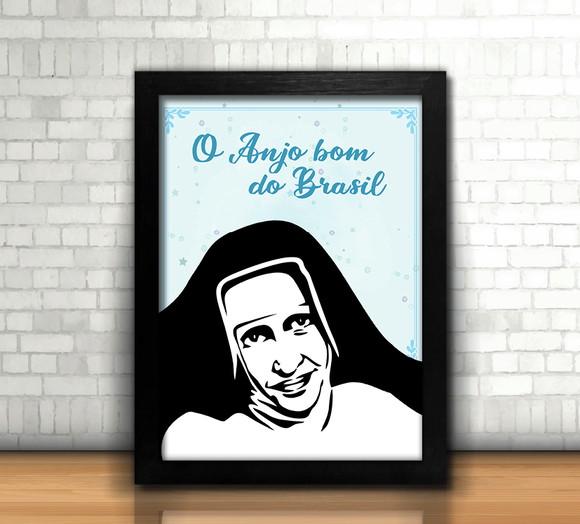 Quadro Santa Dulce / 20x30cm / com vidro