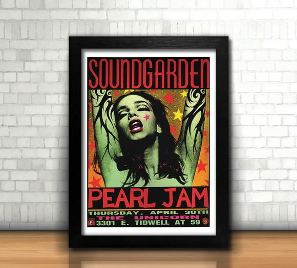 Quadro Soundgarden & Pearl Jam