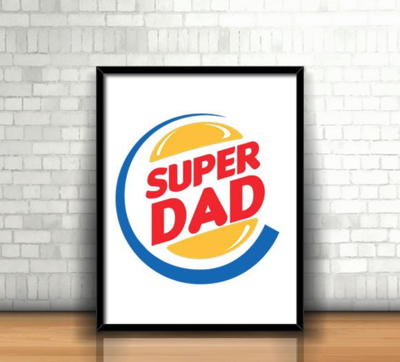 Quadro Super Dad