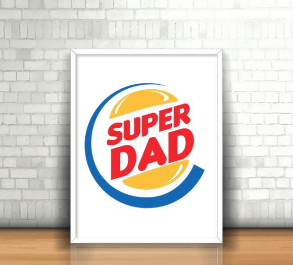 Quadro Super Dad