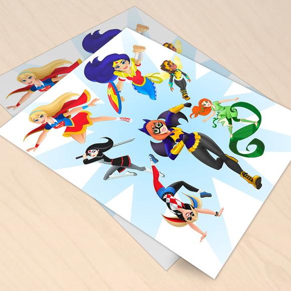 Quadro Super Hero Girls