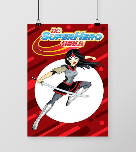 Quadro Super Hero Girls / Katana