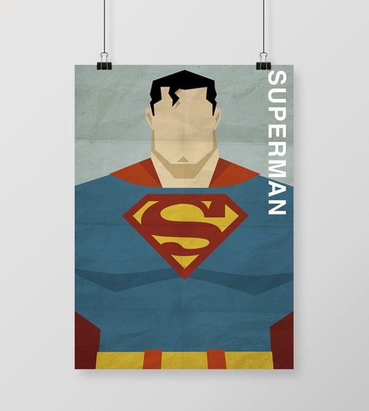Quadro Superman / Minimalista