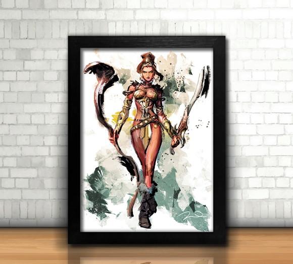 Quadro Teela / He-Man / 20x30cm / com vidro