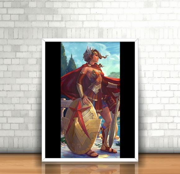Quadro Themyscira / Mulher-Maravilha