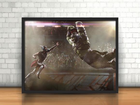 Quadro Thor Vs Hulk / Ragnarok