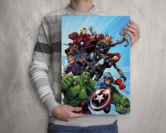 Quadro Vingadores Marvel