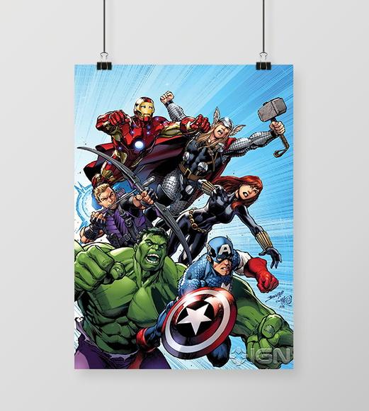 Quadro Vingadores Marvel