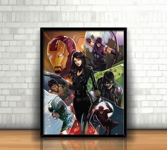 Quadro Vingadores Marvel