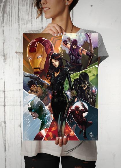Quadro Vingadores Marvel