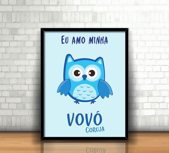 Quadro Vovó Coruja
