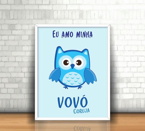 Quadro Vovó Coruja