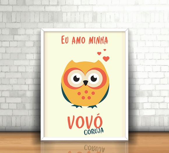 Quadro Vovó Coruja