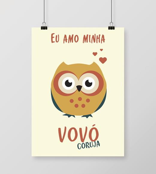 Quadro Vovó Coruja