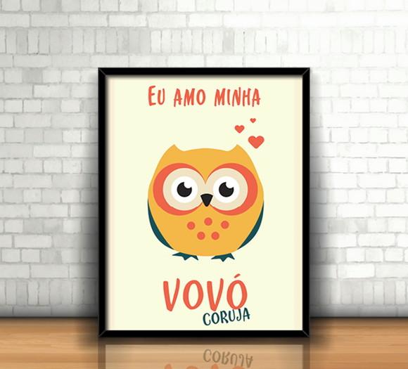Quadro Vovó Coruja