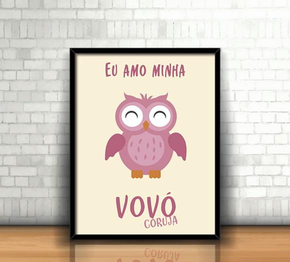 Quadro Vovó Coruja