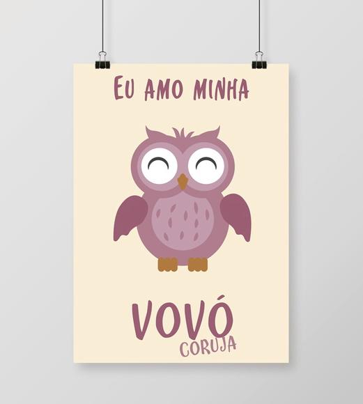 Quadro Vovó Coruja