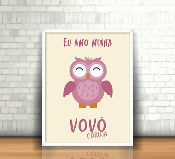 Quadro Vovó Coruja