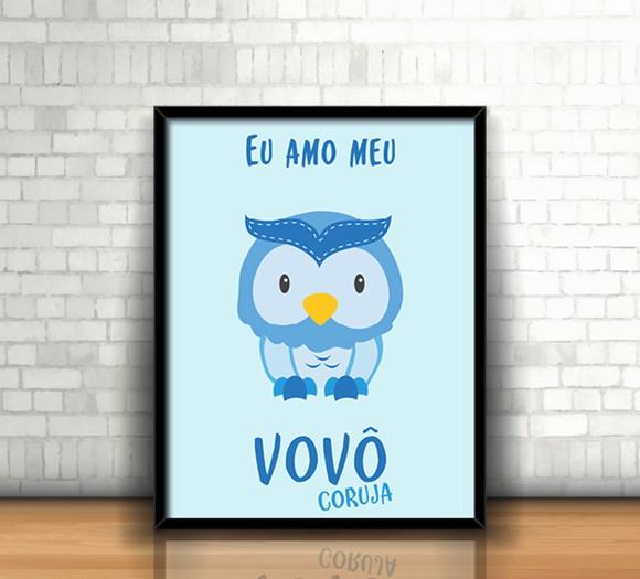 Quadro Vovô Coruja