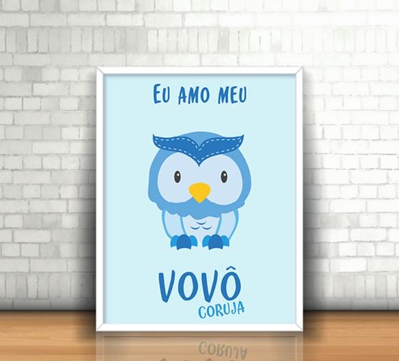 Quadro Vovô Coruja
