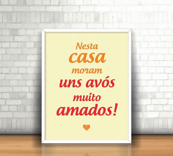 Quadro Vovós Amados