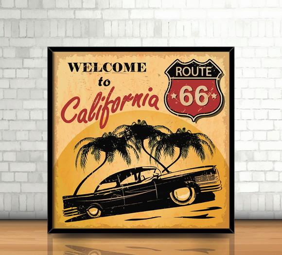 Quadro Welcome to California / Route 66