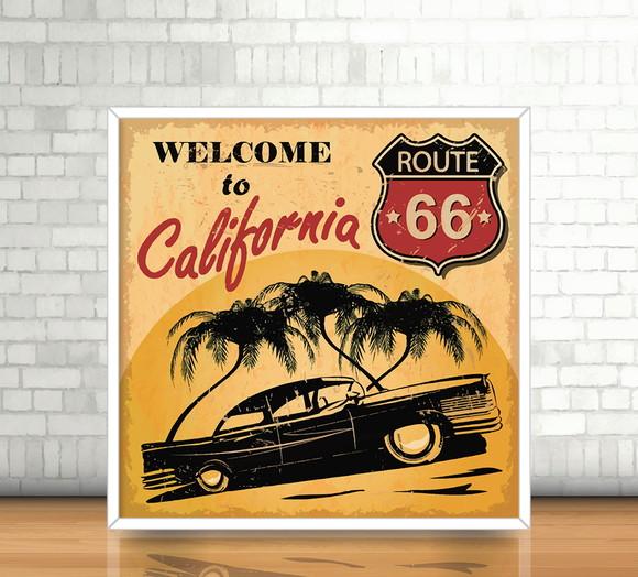 Quadro Welcome to California / Route 66