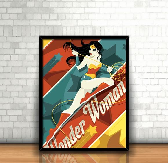Quadro Wonder Woman / Mulher-Maravilha