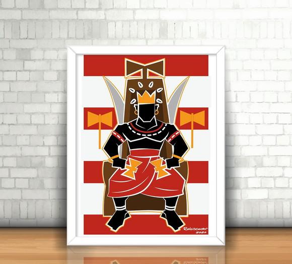 Quadro Xango / Ilustração
