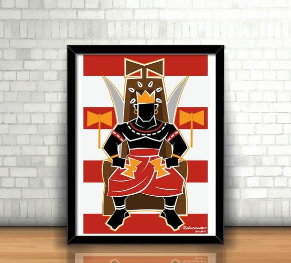 Quadro Xango / Ilustração