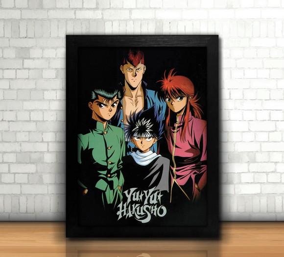 Quadro Yu Yu Hakusho / 20x30cm / com Vidro
